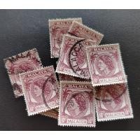 ราคา Setem Malaya Penang 1954 -1955 Queen Elizabeth II 10 Cents (10 ชิ้นมือสอง) (57456164063)