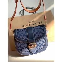 ราคา Coach C4066 Georgie Saddle Bag In Signature Chambray กระเป๋าสะพายข้าง