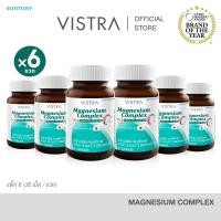 ราคา [แพ็ค 6 ขวด] VISTRA Magnesium Complex PLUS Vitamin B1, B6 & B12 (30 เม็ด) (42863870476)