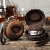 ราคา ☽☾ กล่องเก็บนาฬิกาหนัง Crazy Horse สไตล์เรโทร พร้อมสายรัด พกพาสะดวก เดินทาง (43223858954)