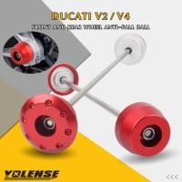 ราคา For DUCATI Panigale 1199 1199S 1299 1299S Panigale V2 V4 Motorcycle Front & Rear Wheel Fork Axle Sl (43928937233)