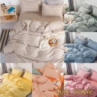 ราคา ✌❗️พร้อมส่ง มีผ้านวม❗️ชุดเครื่องนอน 6 ชิ้น ผ้าปูที่นอนมินิมอล ลายสก็อต สีน้ำตาล สีครีม สีเบจ ลายตาราง สไตล์เกาหลี muji (9544854077)