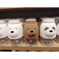 ราคา ขวดน้ำ หมี MINISO ขวดน้ำพลาสติก ขนาดพกพา We Bare Bears Tritan Water Bottle 380ml (3866532333)