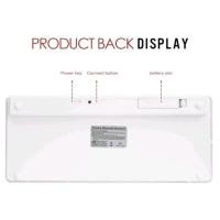 ราคา KeyboardBluetoothคีย์บอร์ด​Oker BK-828 Keyboard Bluetooth Wireless (17982703027)