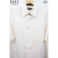 ราคา DAKS LONDON แท้ เสื้อเชิ๊ตแขนยาวสีขาวครีม (1645084781)