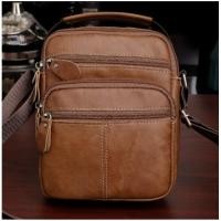 ราคา กระเป๋าสะพายข้าง Messenger Bag หนังแท้ 100% พร้อมส่ง !! รุ่นSPB01 (20471786580)