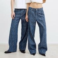 ราคา Hunter Studios - กางเกงยีนส์ขายาวทรงหลวม ผ้ายีนส์ฉลุ ตกแต่งเลื่อม รุ่น Arch Jeans Diamond (24188277900)