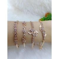 ราคา #สร้อยข้อมือนาคแท้เพชรซีกคละแบบ#นาคแท้ (17879476513)