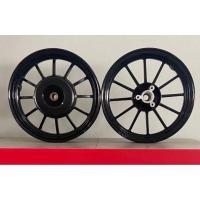 ราคา ชุดวงล้อแม็ก12นิ้ว ใส่กับรุ่น YAMAHA Fino Fi หน้า-หลัง สีดำ (28321834687)