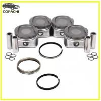 ราคา 4pc Engine Piston&Rings Set For 00-08 Toyota Celica GT Corolla MR2 Chevrolet 1.8L 1ZZFE Engine Car (56353273883)
