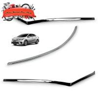 ราคา ครอบไฟหน้า+คิ้วกระจังหน้า โตโยต้า โคโรลาโด่ ออติส สี ชุป Corolla Altis Toyota 4 ประตู ปี2014-2016 (9425486279)