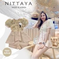 ราคา [Nittaya] Set เสื้อกางเกงขาสั้น เนื้อผ้าซาติน (17260148241)