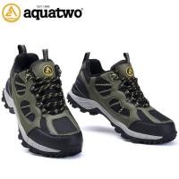 ราคา Aquatwo รุ่น S304 รองเท้าหนังแท้ กันน้ำอย่างดี สำหรับเดินป่า ปีนเขา วิ่งเทรล(สีเขียว) จำนวน 1 คู่ (1223410351)