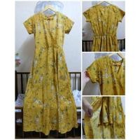 ราคา จั๊มก้านแก้ว อกไขว้ สีเหลืองลายดอก ฟรีไซส์ สาวอวบใส่ได้ (11816098487)