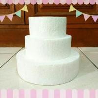 ราคา โฟมกลม โฟมทรงกลม ทรงเค้ก โฟมเปล่า โฟม กระทง เค้กปลอม (57129019)