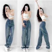 ราคา A sheep_shop กางเกงยีนส์ขายาวเอวสูงทรงกระบอก แต่งขาดกระเป๋าด้านหลัง วินเทจ แนวสวยสุดฮิตวัยรุ่นมากๆ (22656466900)