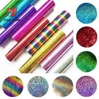 ราคา Glitter โฮโลแกรมการถ่ายเทความร้อนไวนิลเหล็กบนกดความร้อนสิ่งทอเสื้อยืด Cricut ภาพยนตร์ฝีมือ DIY 7.8" x 19.6" /11.8 นิ้ว x 19.6 นิ้ว / 7.8 นิ้ว x 9.8 นิ้ว (4058883274)