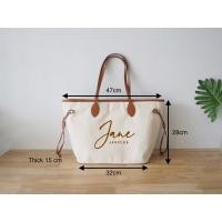 ราคา Tote bag กระเป๋าปักชื่อ ผ้าแคนวาส (6968352413)