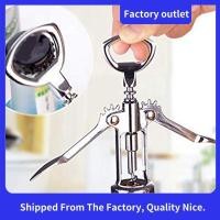 ราคา 2 ชิ้นสแตนเลสแบบพกพาที่เปิดไวน์แดงประเภทปีกโลหะสมควรระวังไวน์ Corkscrew ที่เปิดขวด Corkscrews ติดตั้งง่าย (27038101891)