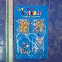 ราคา เข็มกลัด เข็มซ่อนปลายสีทอง/สีเงิน (คละไซส์)​ (1887594594)