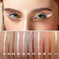 ราคา Pearl Liquid Eyeliner Style Liquid Glitter Color Glitter Eyeliner Gold Multicolor Brightening Metallic Silver 3.ค26 (43355157455)