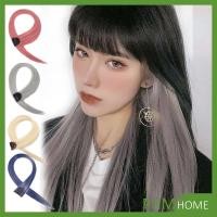 ราคา ดูดีช่อผมไฮไลท์ 55 ซม สีชมพูดอกซากุระ /สีม่วงอ่อน Black Pink กิ๊บไฮไลท์ พร้อมส่ง color wig (17250027297)