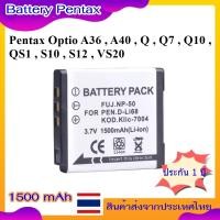 ราคา Battery Camera For Pentax Optio A36 , A40 , Q , Q7 , Q10 , QS1 , S10 , S12 , VS20 ...... แบตเตอรี่กล้อง Pentax D-Li68 (24072237516)