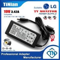 ราคา 19V 3.42A ใช้งานร่วมกับ 2.1A 1.7A 1.3A LCAP40 อะแดปเตอร์ AC/DC สําหรับ LG 24MP400 24MP500 27MP400 27UL850 27MP48HQ-P LED TV Monitor แหล่งจ่ายไฟ (28677693964)