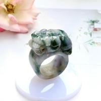 ราคา แหวนหยกแกะสลักปี่เซี่ยะมอสอินสโน Size 59 mm. (29474775686)