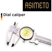 ราคา Asimeto Dial caliper เวอร์เนียร์แบบเข็มความละเอียด0.01มม ระยะ0-150มม0-200มม0-300มม (56104758167)