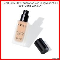 ราคา [Hera] Silky Stay Foundation 24h Longwear PA++ 30g - 21N1 VANILLA / Korean Foundation / 24h Longwear / ของแท้ 100% โดย (55605352531)