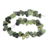 ราคา ลูกปัดหินแท้ พรีไนท์ (Prehnite) เศษหิน (Nugget) 8x15 mm - (LZ-0434 สีเขียว) (9817143605)