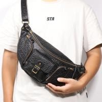 ราคา ของแท้กระเป๋าผู้ชาย รูปแบบใหม่ หนังวัว กระเป๋าคาดหน้าอกผู้ชายพร็อพกลางแจ้งมัลติฟังก์ชั่หนังแท้เอวกระเป๋าชั้นแรก หนังวัว ไม่ซ้ําร (48255466086)