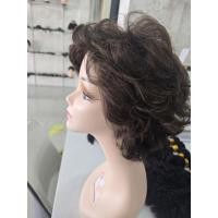 ราคา วิกผมแท้ผู้ใหญ่ ทรงฟาร่า ซอยสั้นดัดลอน วิกผมคนแก่สูงอายุ ผมแท้100% (28163787074)