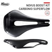 ราคา อานจักรยานเสือหมอบ SELLE ITALIA NOVUS BOOST KIT CARBONIO SUPERFLOW (20552689004)