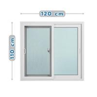 ราคา WINDSOR หน้าต่างบานเลื่อน ไวนิล S-S มุ้ง 120X110 ซม. สีขาว จัดส่งโดย HomePro (43805180111)