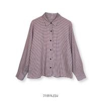 ราคา เสื้อเชิ้ตแขนยาวลายสก็อต (M) มือสอง (24816008928)
