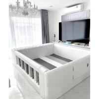 ราคา (ส่งฟรี!กรุงเทพ) คอกกั้นเด็ก กล่องเก็บของ และประตู พร้อมเบาะรองคลาน คอกเด็ก (48752444395)