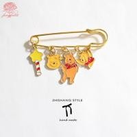 ราคา เข็มกลัดหมีพูห์การ์ตูนน่ารักเข็มกลัด (40706792416)