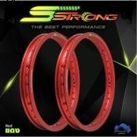 ราคา Sstrong เอส สตรองสีแดงขอบเรียบ ยิงทราย1.4 ล้อขอบ17 ล้อเอสสตอง (4188726086)