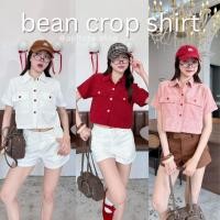 ราคา ppitchy.shop ❤️ Red Bean Shirt - เสื้อครอปคอปก ผ้าลูกฟูก มีมากกว่า 10 สี (25987868077)