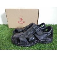ราคา Safari polo club รองเท้าแตะหนังเต็ม 5525 KASUT BAPA (14397509882)