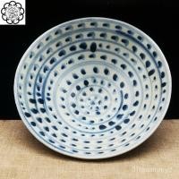 ราคา ราชวงศ์หมิงวาดด้วยมือสีฟ้าและสีขาวดอกยิปโซชามกระเบื้องเคลือบโบราณเครื่องลายครามโบราณสินค้าเก่าของสะสมวัตถุโบราณพื้นบ้าน (26502712832)