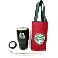 ราคา แก้วเก็บอุณหภูมิ ร้อน-เย็น แก้วเยติ ลาย Starbuck สตาร์บัค ฟรี !! ถุงใส่แก้ว พร้อมหลอด สแตนเลส และยางรองแก้ว (คละสี) (25077815597)