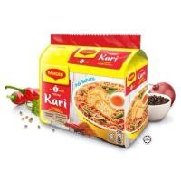 ราคา บะหมี่กึ่งสำเร็จรูป เเม็คกี้ รสเเกงกะหรี่ Maggi Kari 1เเพ็ค 5ห่อ (28374807807)
