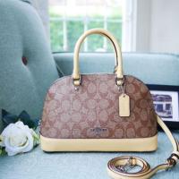 ราคา #กระเป๋าCoach #ของแท้โดมมินิ #โค้ชแท้ MINI SIERRA SATCHEL COACH #F27583 SV/ KHAKI VANILLA (6700328087)