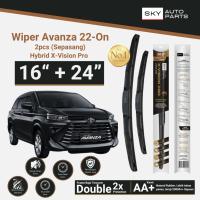 ราคา SKY ที่ปัดน้ําฝนไฮบริดคู่สําหรับ Avanza 22-On 16 + 24 นิ้ว - Hybrid X-Vision Pro (42819997501)