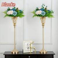 ราคา แจกันดอกไม้ BLANKE การจัดดอกไม้สีทองแจกันดอกไม้ประดิษฐ์โต๊ะโลหะหรูหราแจกันดอกไม้งานแต่งงาน (49156622366)