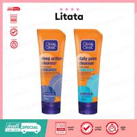 ราคา Clean & Clear Cleanser Face Wash คลีน&เคลียร์ คลีนเซอร์ เฟซ วอช 100g. ( Daily Pore / Deep Action ) (26334673707)
