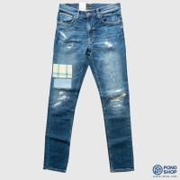 ราคา *[NEW ARRIVAL] Lean Dean Out Of The Blue ยีนส์ฟอก ทรงกระบอกเล็กกึ่งเดฟ Nudie ของแท้ 100% (10786414765)